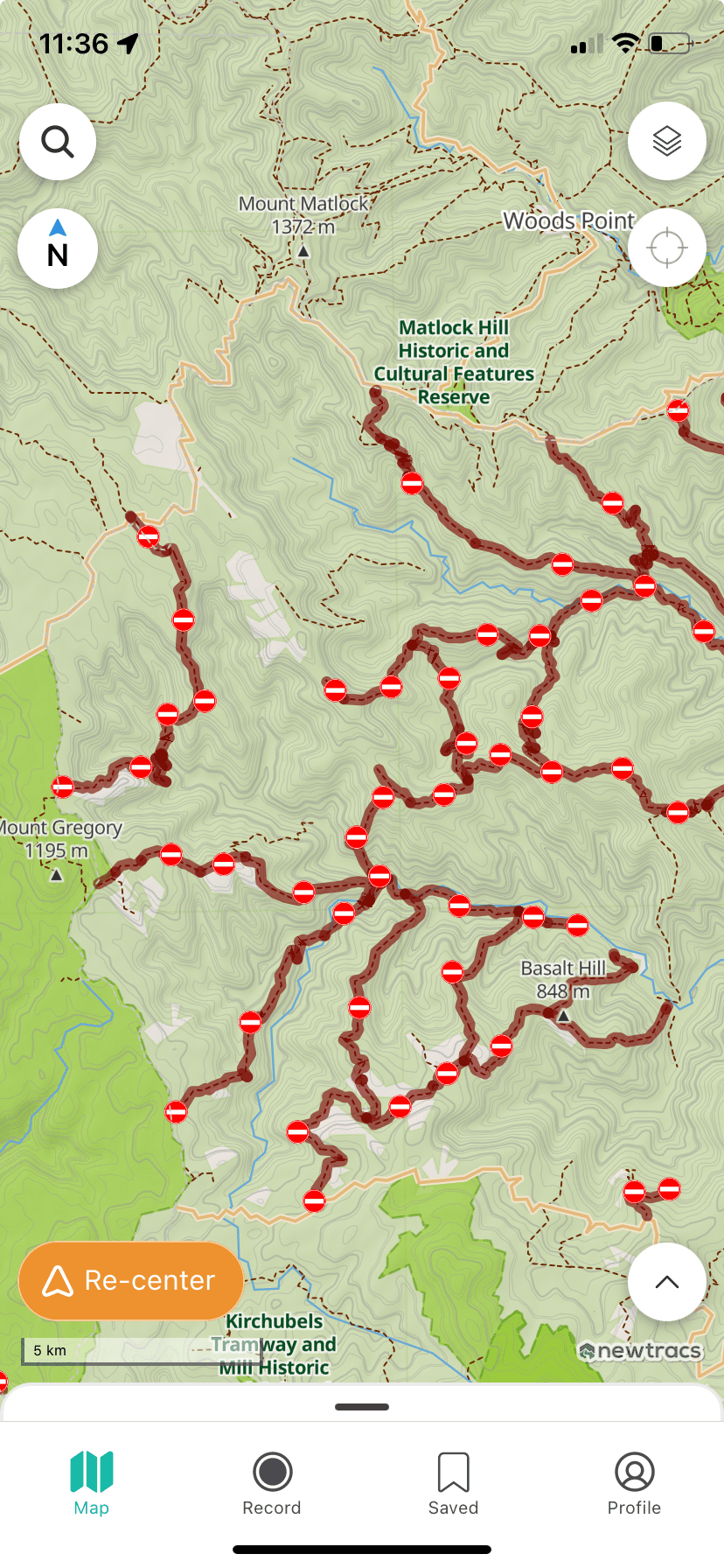 Newtracs road closures layer