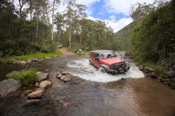 River crossing on Crooked River Track in the Victorian High Country