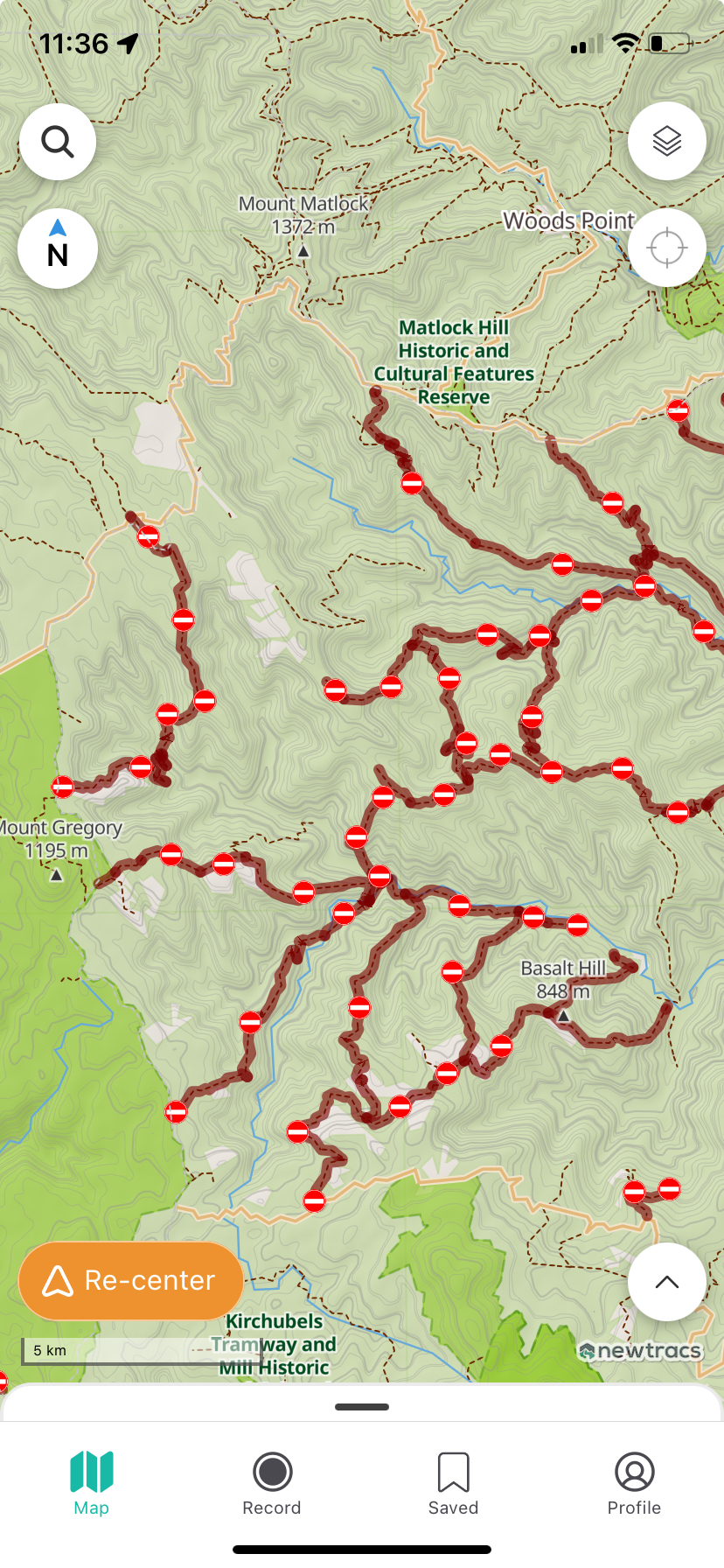 Newtracs road closures layer